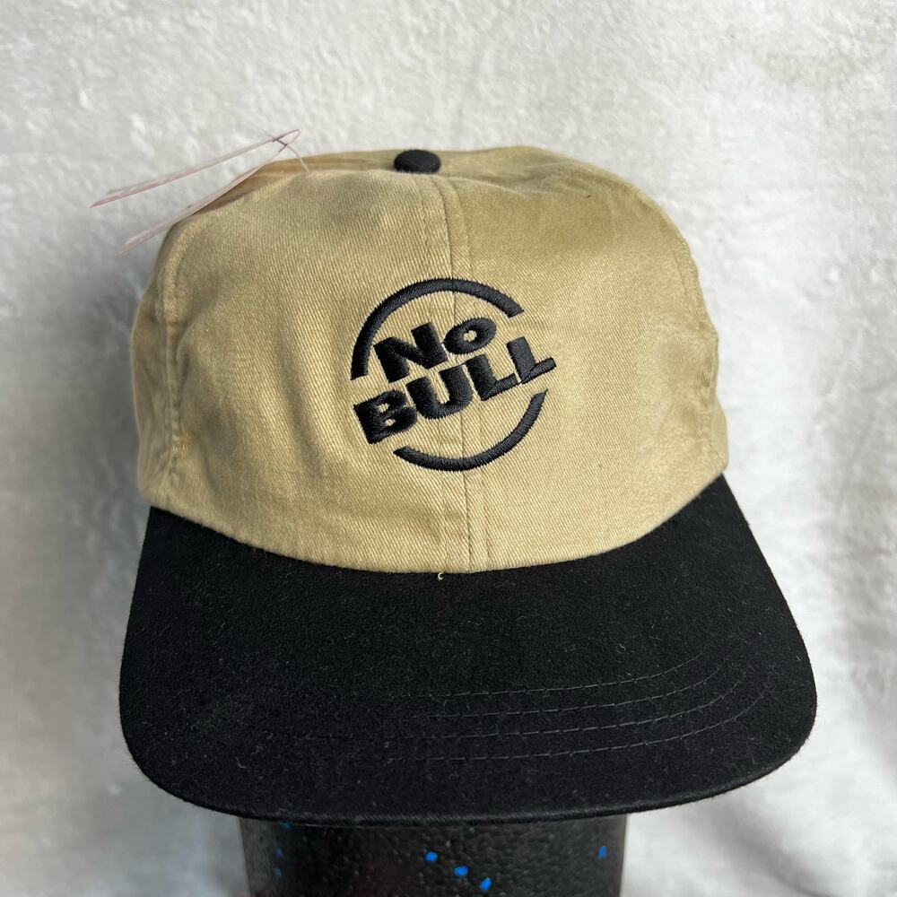 Vintage WINSTON Cigarettes "NO BULL” Hat 90s Strap back Vintage Tobacco Tan NEW